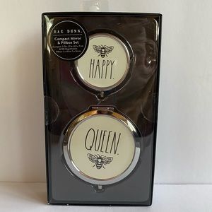 Rae Dunn pill case and mirror